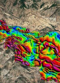 Magnetic Survey Google Earth İHA ile alınmış manyetik anomali haritası