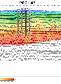 Seismic_refrection_refraction_geology Sismik Yansıma ve kırılma çalışmasının sondaj verileri ile gösterimi