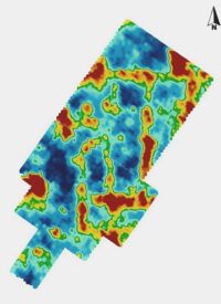 archeogeophysics_anomaly_map Arkeolojik alan manyetik anomali haritası